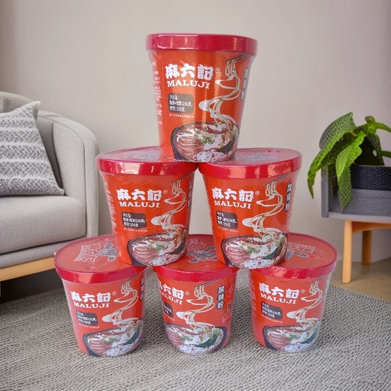 麻六记酸辣粉桶装红薯粉冲泡方便粉丝张兰王小菲推荐速食宿舍夜宵