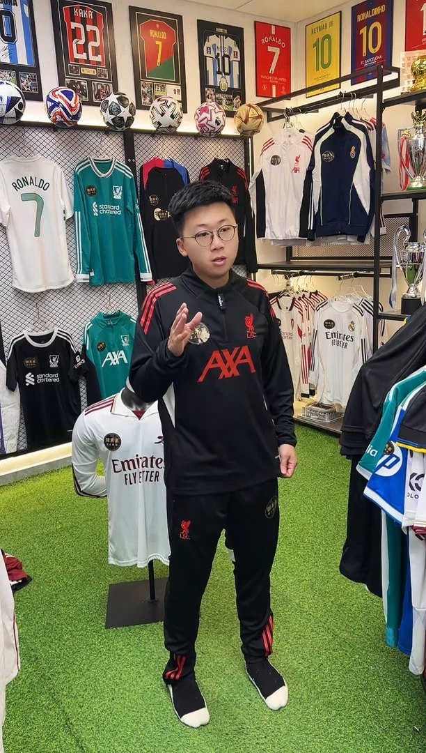 新款利物浦训练服黑色一套2XL