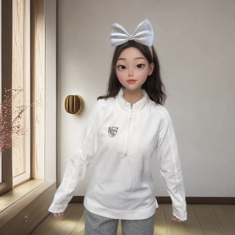 卫衣女款爆款2025新款半高领半拉链抓绒衣女套头宽松休闲长袖上衣