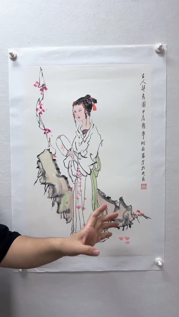 国画何雨春-2.7平尺人物画