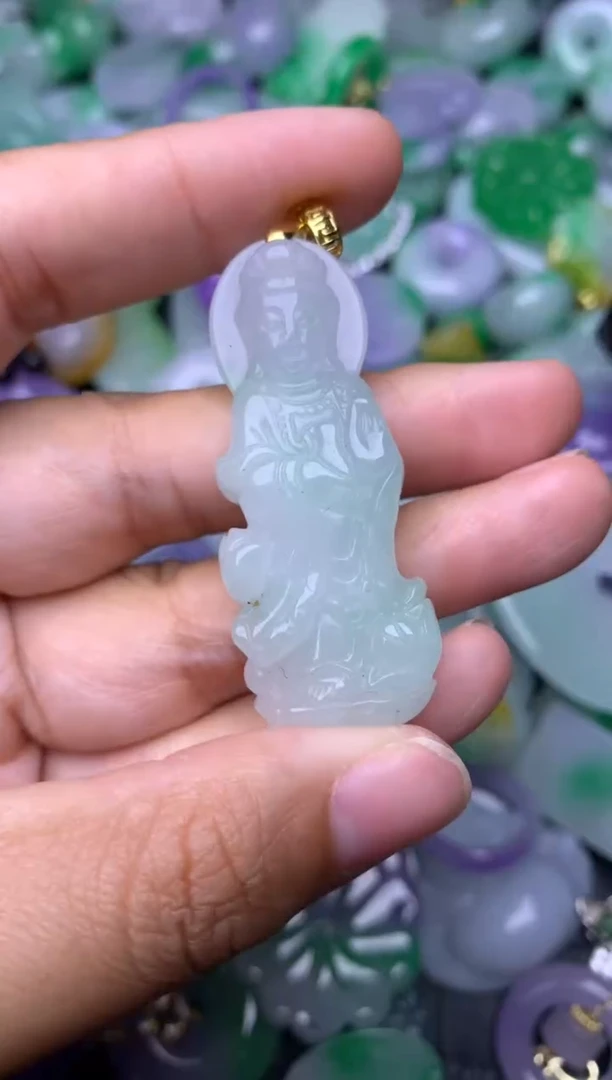 颈饰未镶嵌翡翠缅甸翡翠吊坠