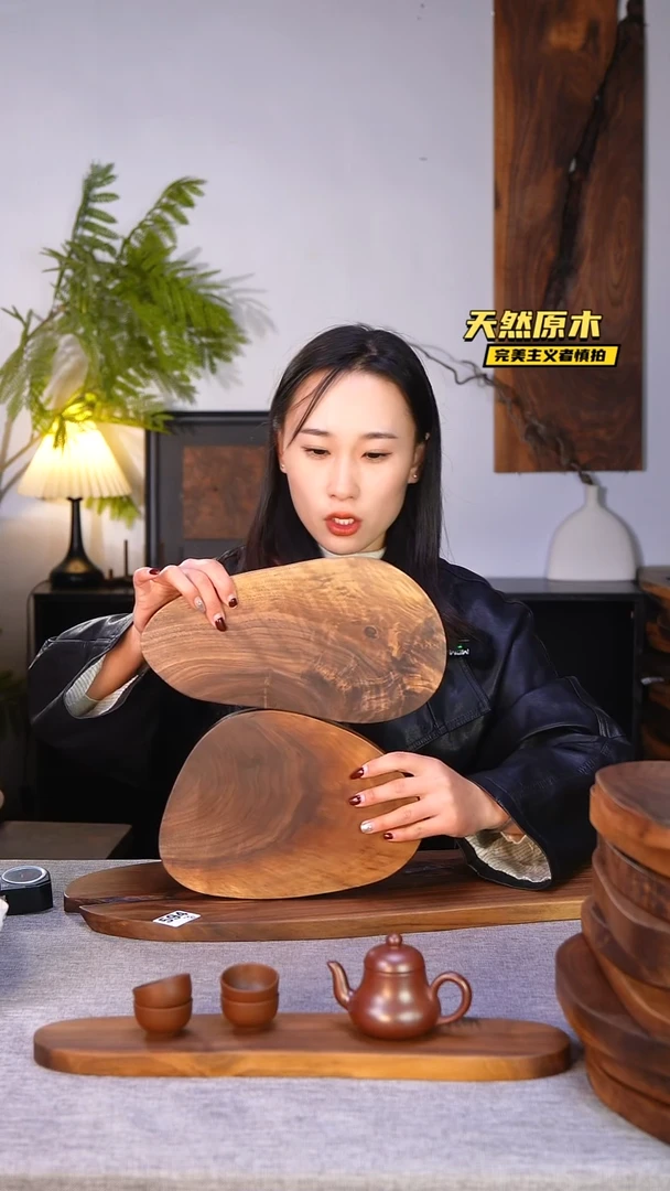 木北美黑胡桃原木.干裂疤结不属于商品质量问题完美主义者慎拍