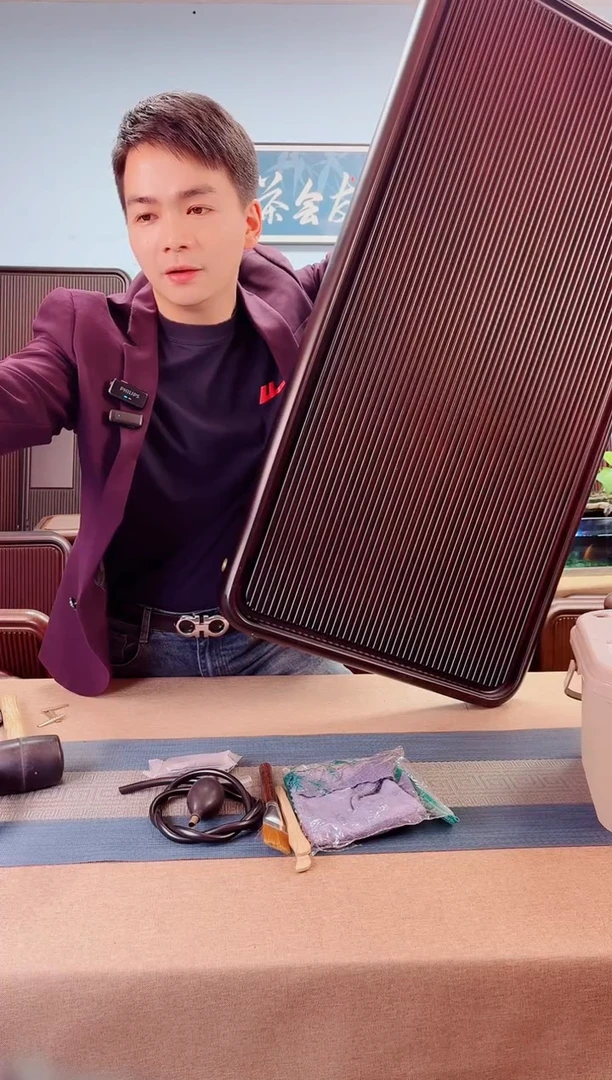 文100*50*5千川大板黑胡桃色款式茶盘