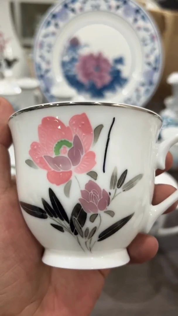 用****8微瑕湖南醴陵釉下五彩陶瓷