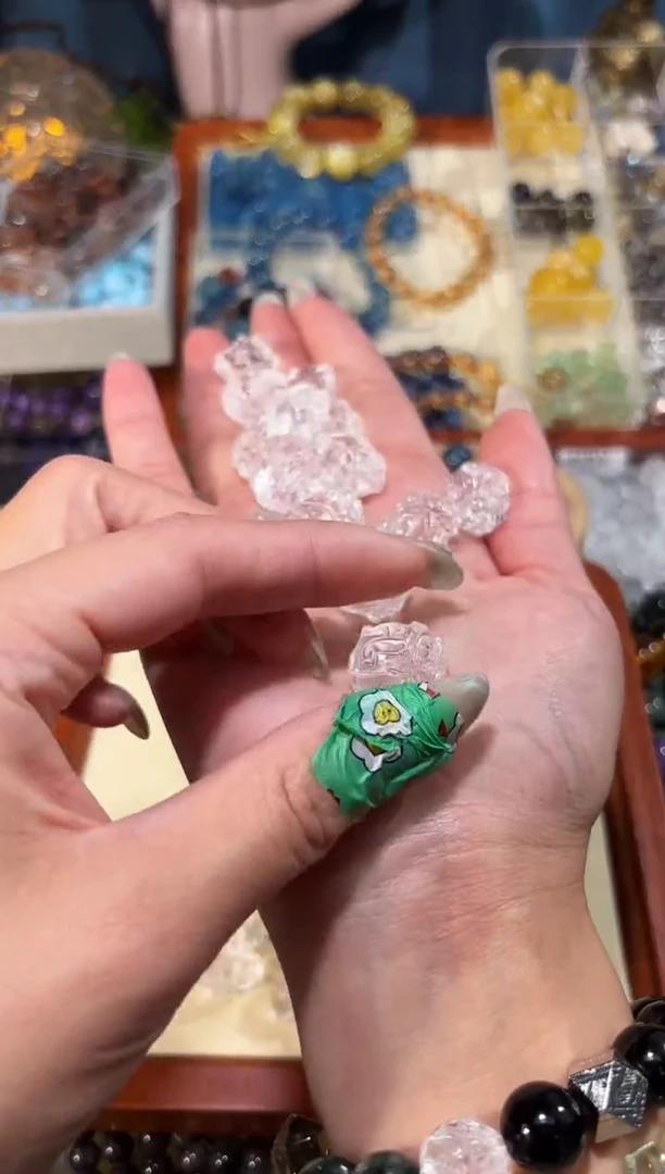 【闪购商品】水晶手串未镶嵌白水晶龙龟一个宽卡12-13