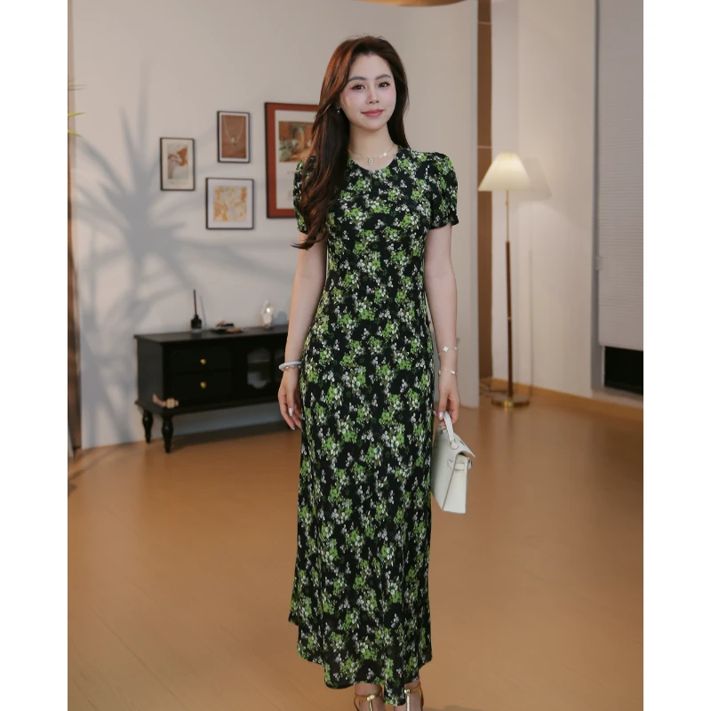 【旷野森林】45°斜裁法式高级感气质温柔度假风长裙连衣裙茶歇碎花