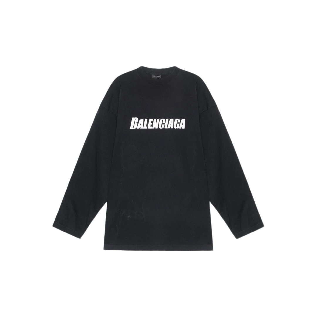 未使用 Balenciaga/巴黎世家 国内现货 字母标长袖T恤