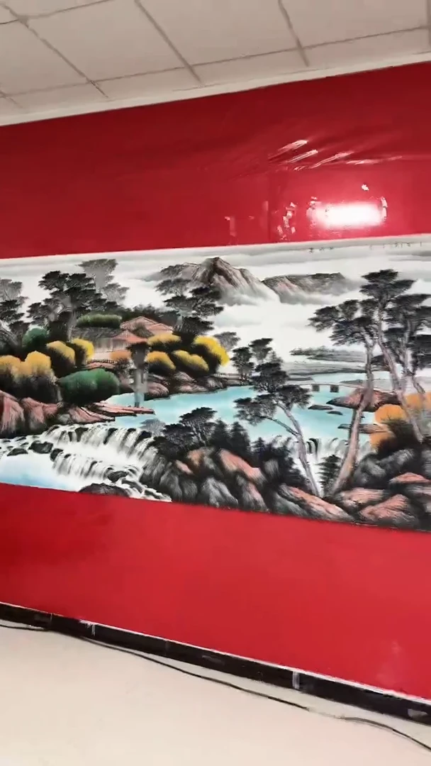 国画陈丽娟-大丈二山水-宣纸