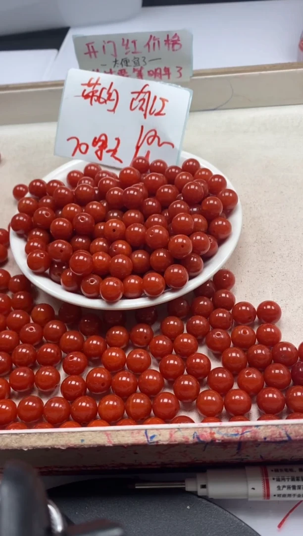 【闪购商品】南红玛瑙颈饰未镶嵌w2186满肉南红10mm*20颗