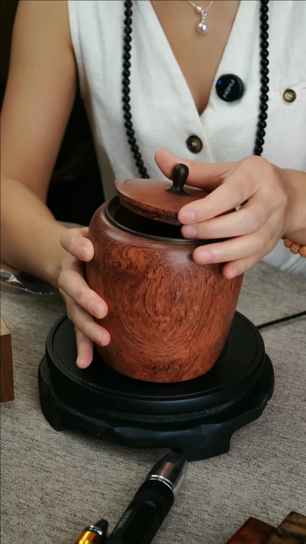 金丝楠花梨木茶叶盒收纳盒
