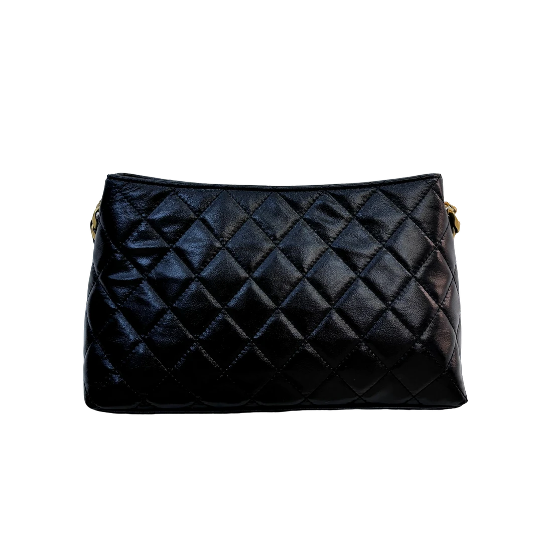 手工打造真皮女士新款包气质时尚  四 10858 黑色