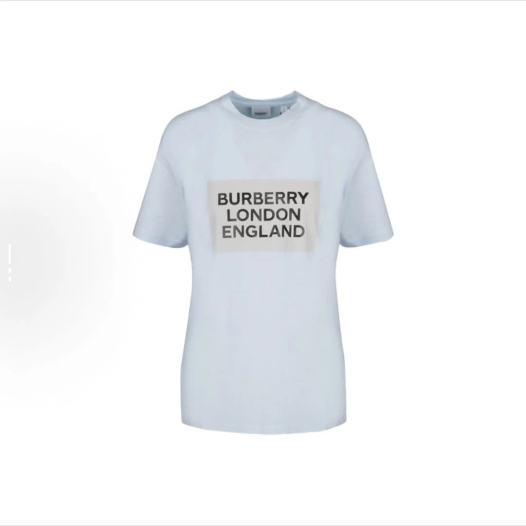 未使用 BURBERRY/博柏利 徽标印花棉质短袖T恤女款8026475