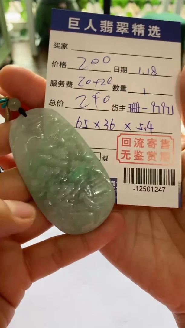 【闪购商品】翡翠颈饰未镶嵌多人-12501247