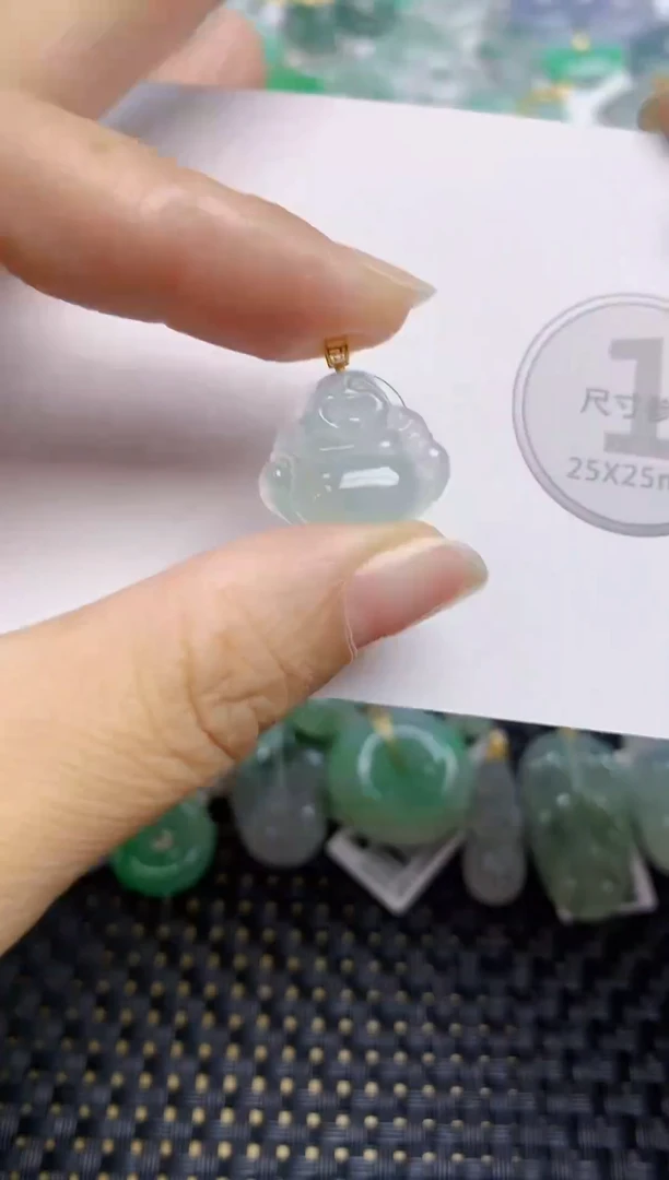 颈饰未镶嵌翡翠天然缅甸A货翡翠百元以上9元证书费自理1