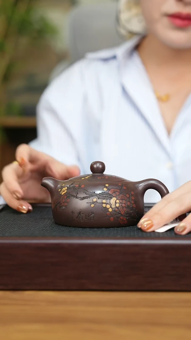 茶壶紫砂 宜兴原矿 手工 紫砂壶