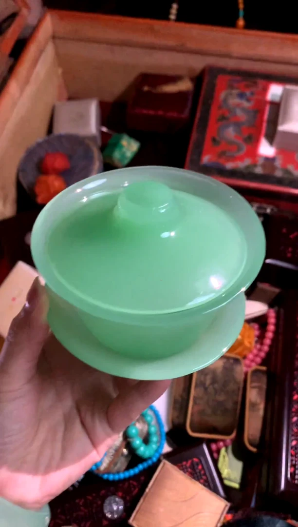 未镶嵌和田玉（碧玉）摆件润玉潭精品专属摆件