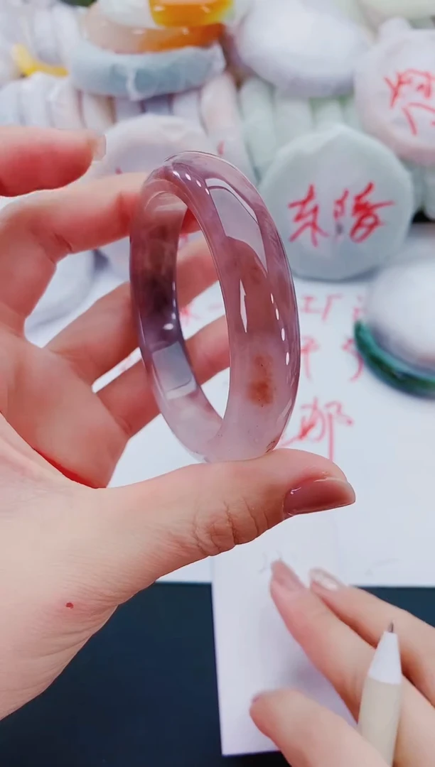 未镶嵌手镯石英质玉L71-55-56