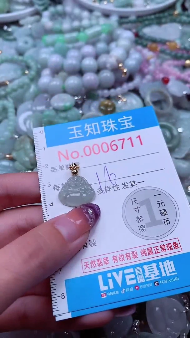 翡翠未镶嵌吊坠(不含链)6711