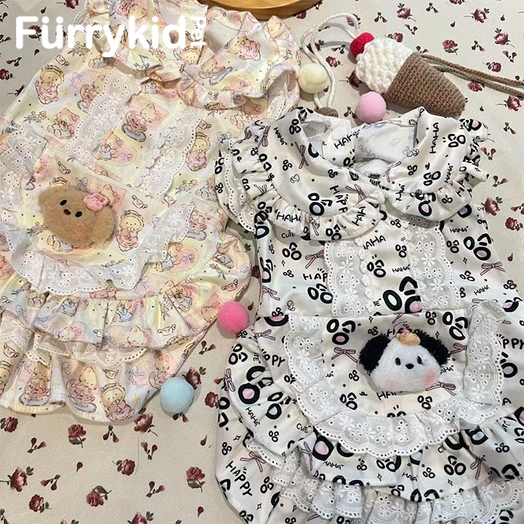FURRYKID「雅韵典藏」宠物狗狗衣服可爱玩偶春夏颜值创意宠物公主裙