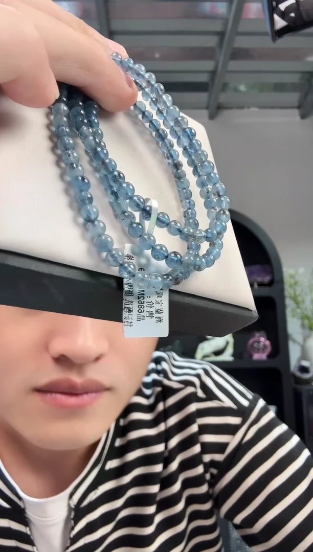 未镶嵌手链海蓝宝石晶6787 约5mm