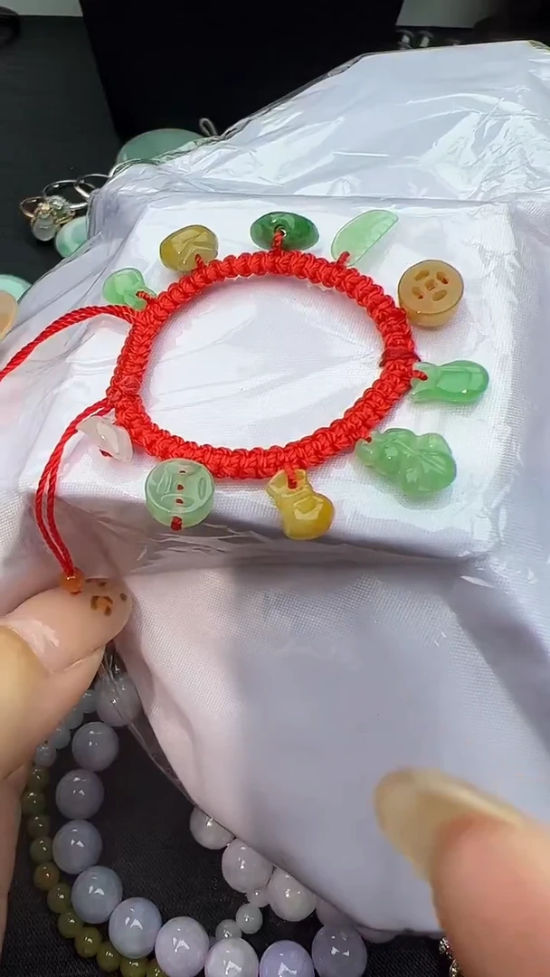 未镶嵌手串翡翠小*梁小朋友手串