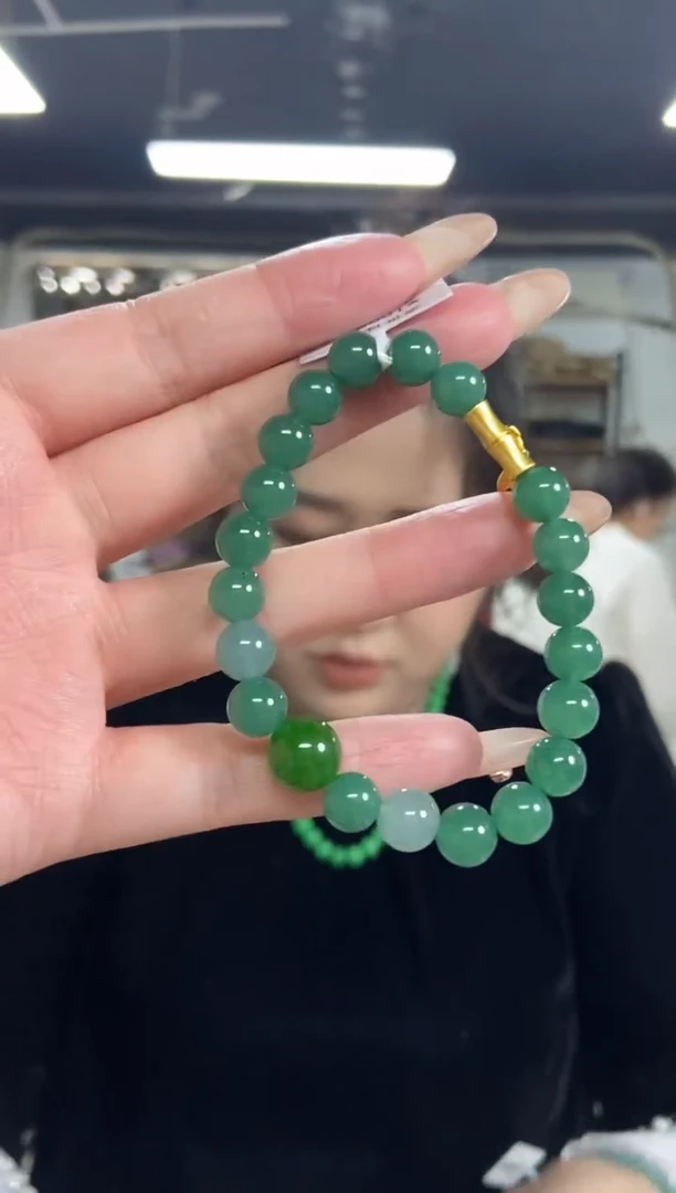 【闪购商品】翡翠手串未镶嵌多样性发其一颜色微差