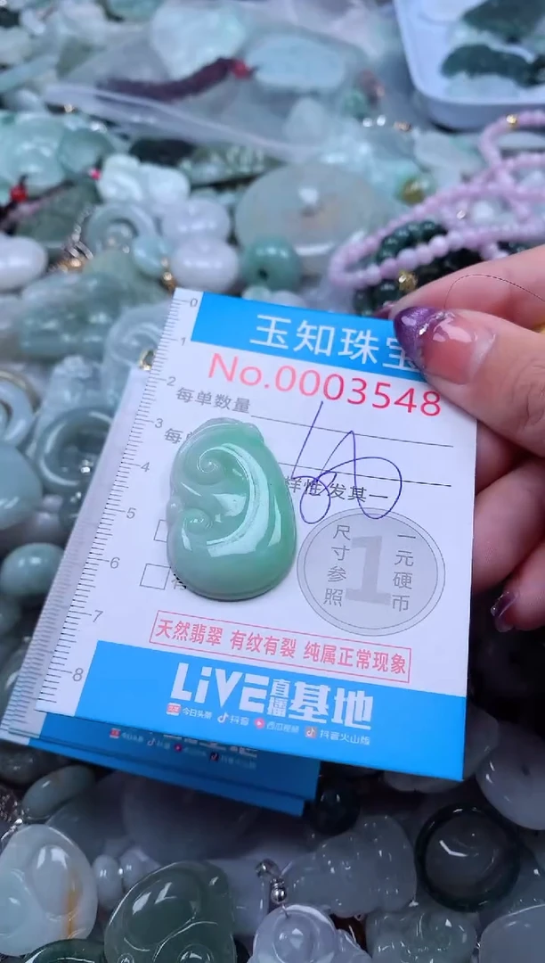 翡翠未镶嵌吊坠(不含链)3548