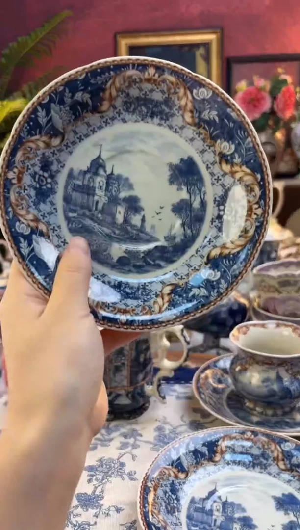 瓷游礼家居 咖啡杯 碟 两个只有