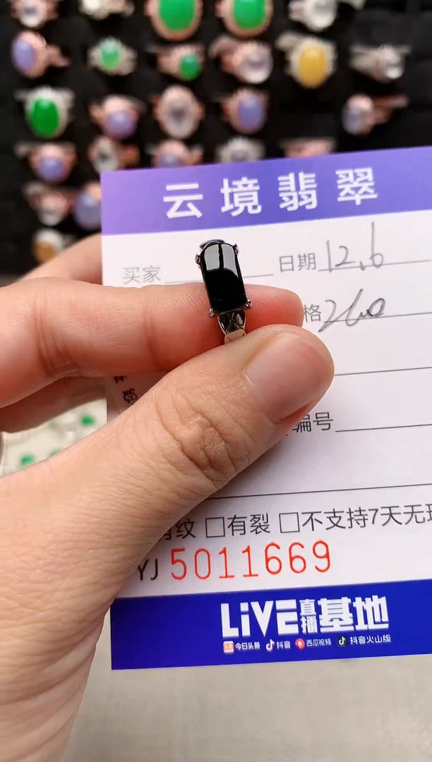 银S925镶嵌戒指翡翠1669