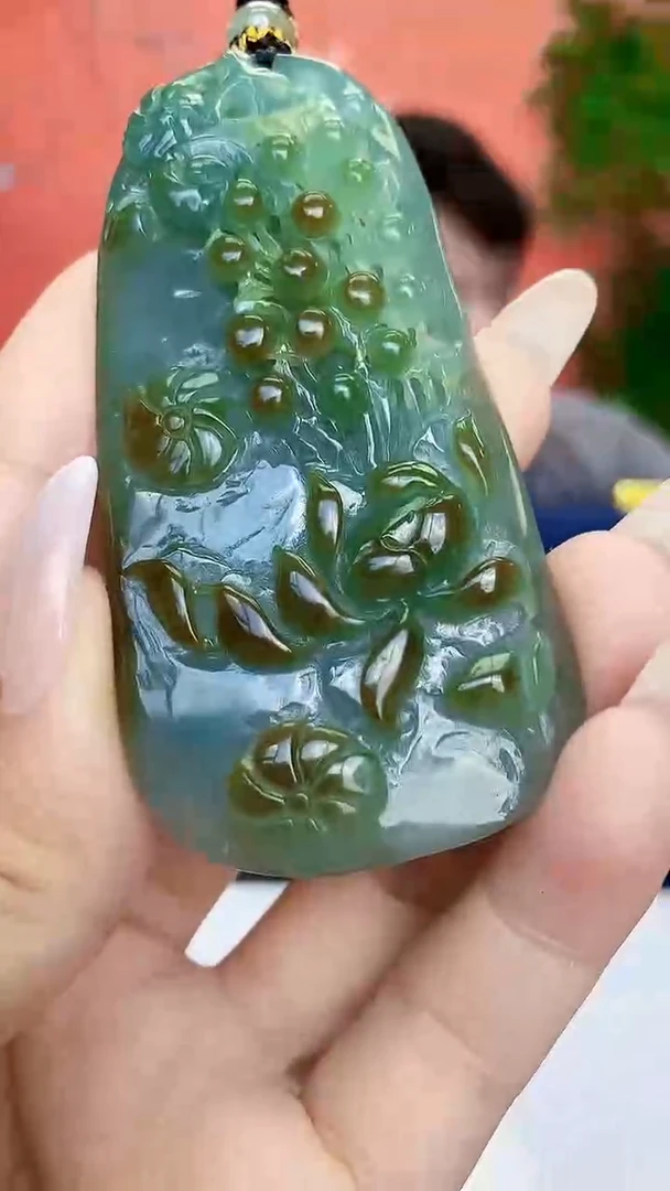 未镶嵌定制翡翠5060ty-毛货挂件30