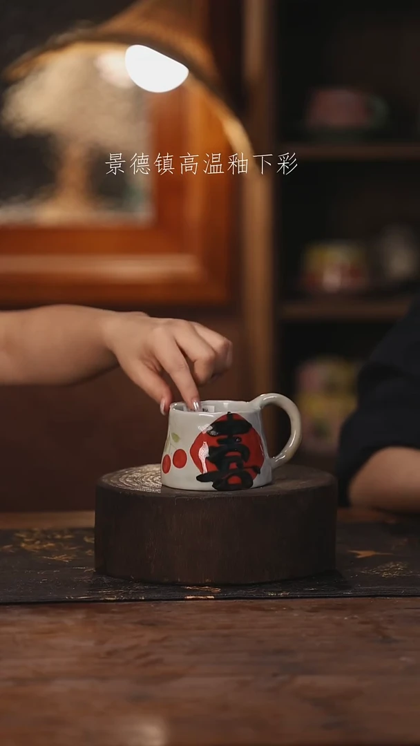 陶瓷景德镇高温釉下手绘陶瓷
