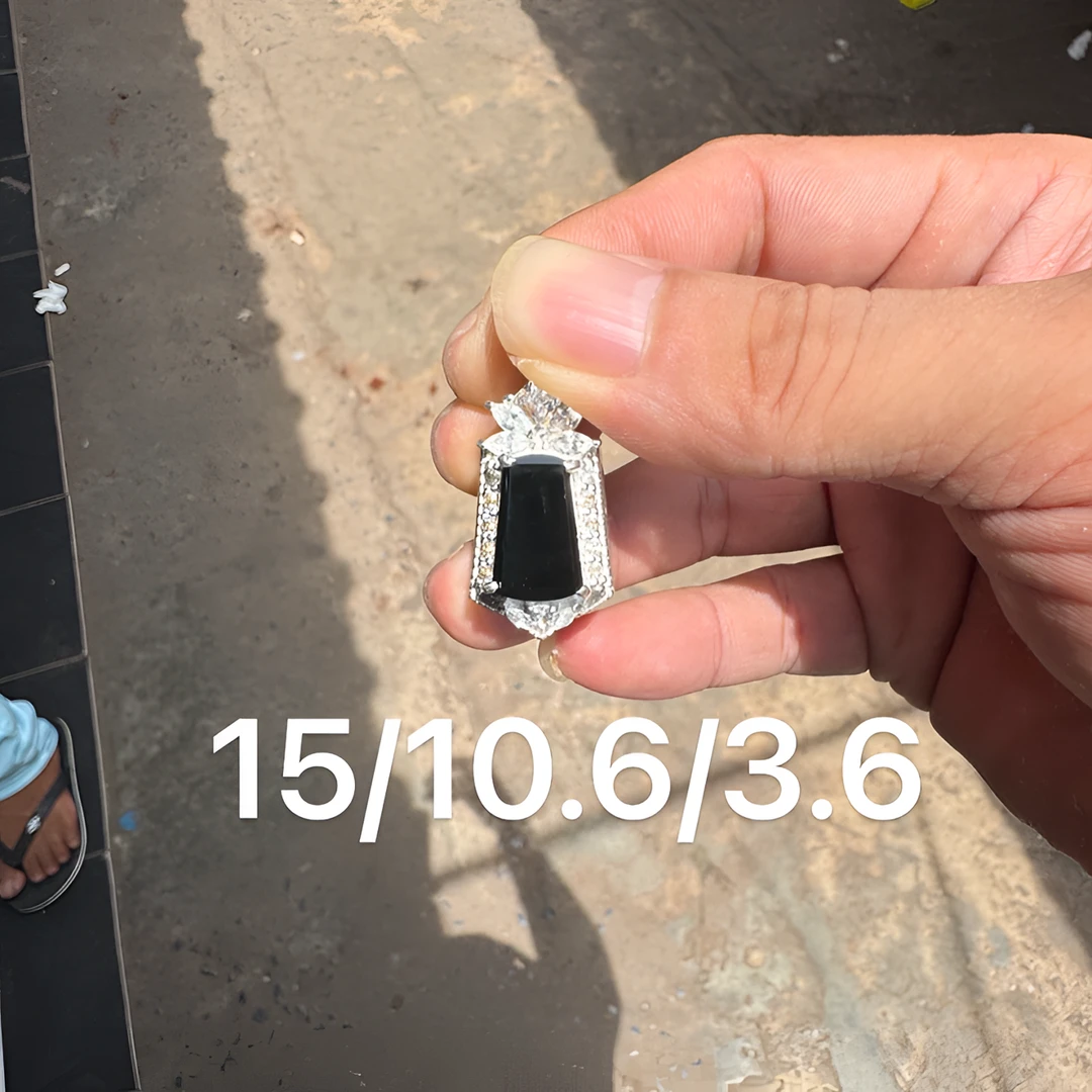 0926(小哪吒在源头)冰种翡翠墨翠无事牌黝黑铮亮饱满荧光足