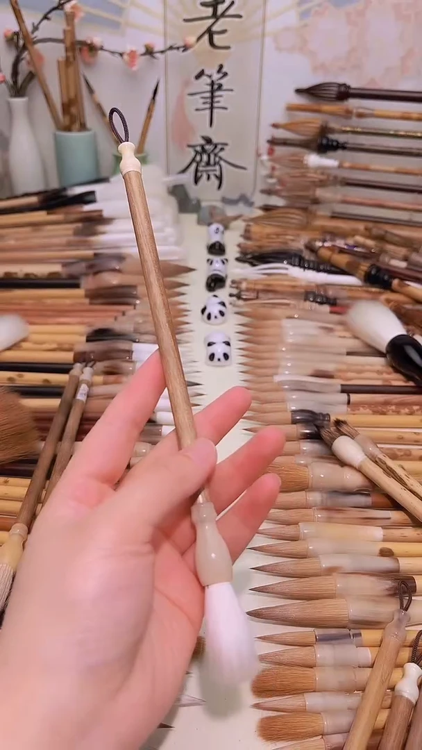 【闪购商品】定制金丝楠木牛角杆邺水朱华大号出峰3.5