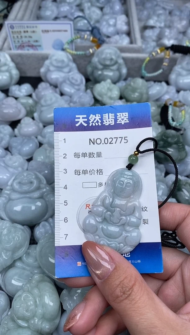 颈饰未镶嵌翡翠纯天然A货翡翠2775