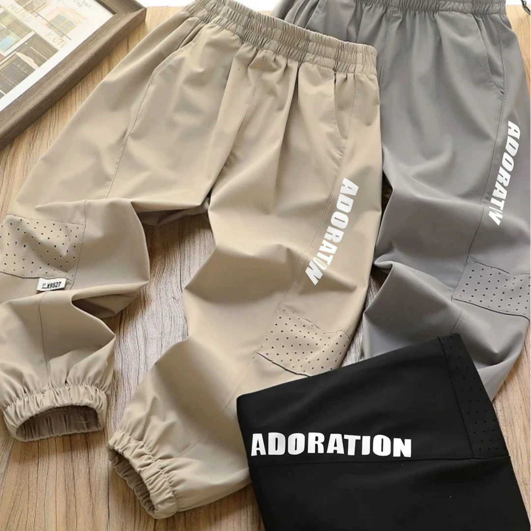 【透气网眼速干裤】儿童薄款速干裤中大童弹力夏季宽松透气防蚊裤