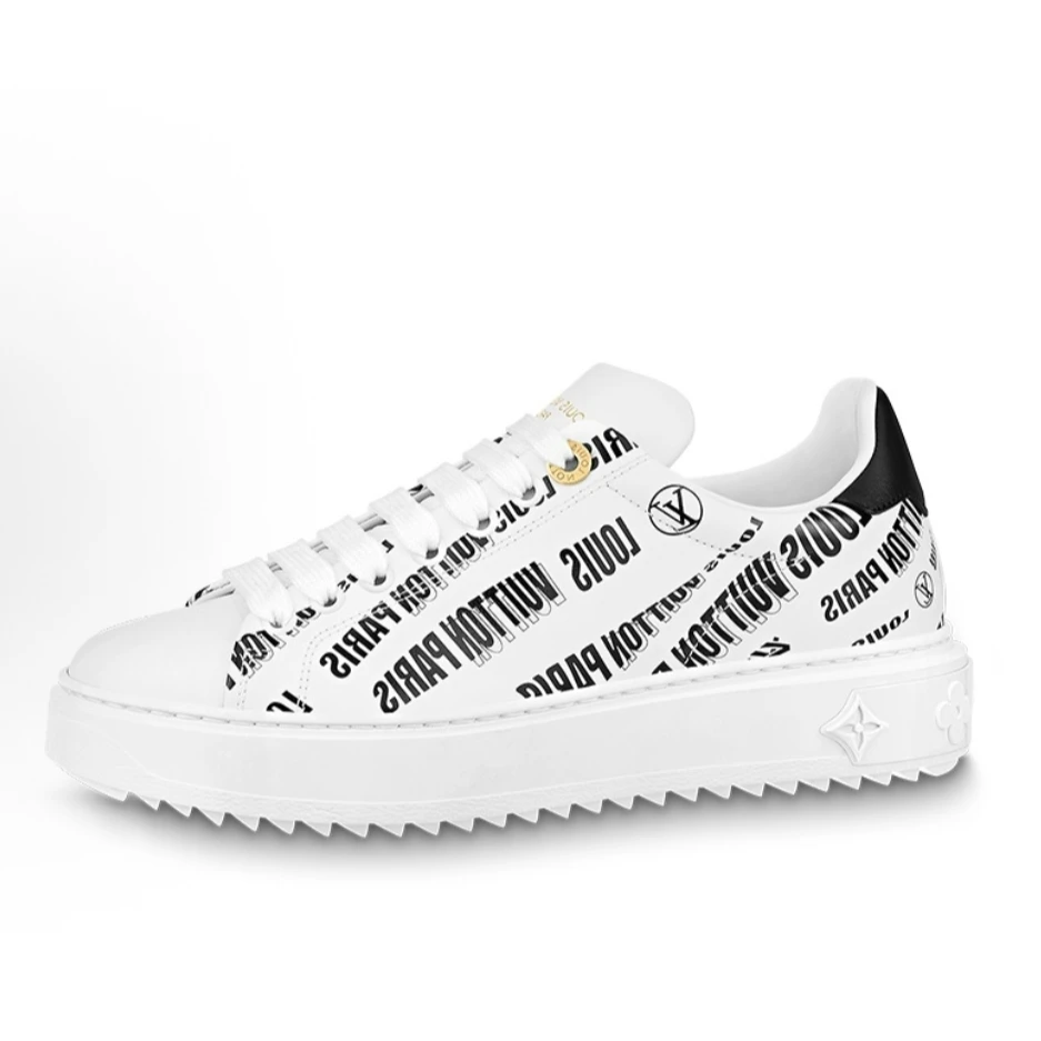 未使用 LouisVuitton/路易威登 女款印花百搭潮流胎纹厚底板鞋