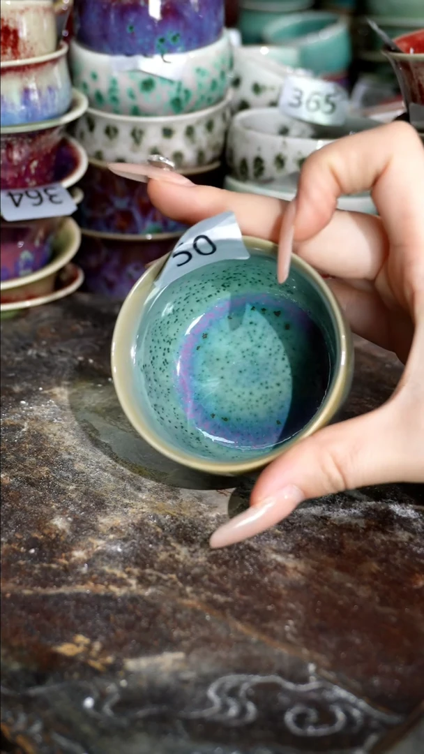 摆件精品窑变钧瓷茶器
