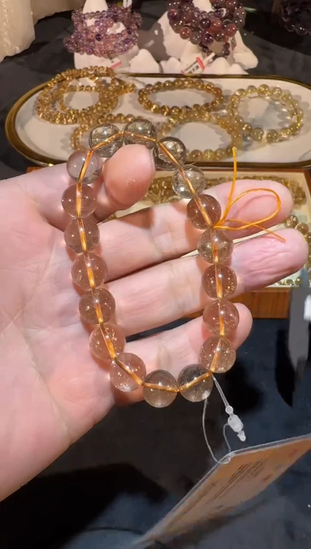 未镶嵌手串发晶SJ-624金发晶