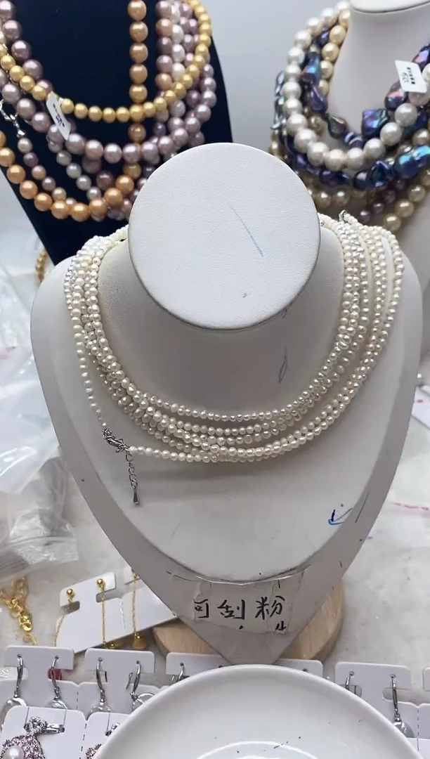 【闪购商品】淡水珍珠颈饰钛钢12