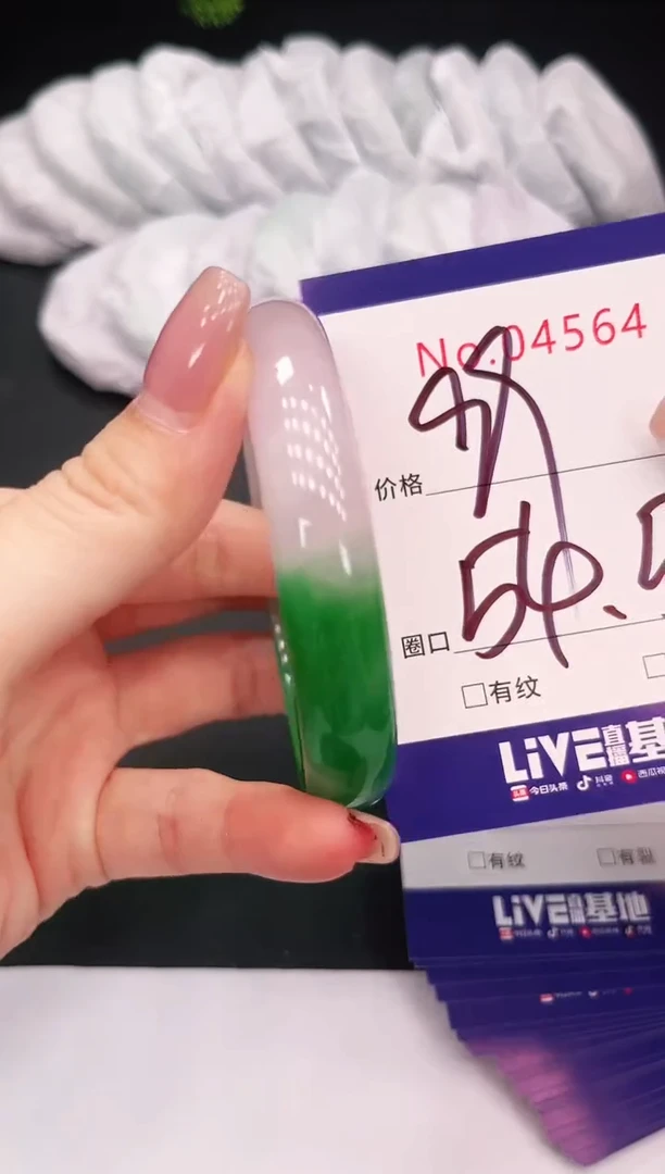 未镶嵌手镯翡翠4564