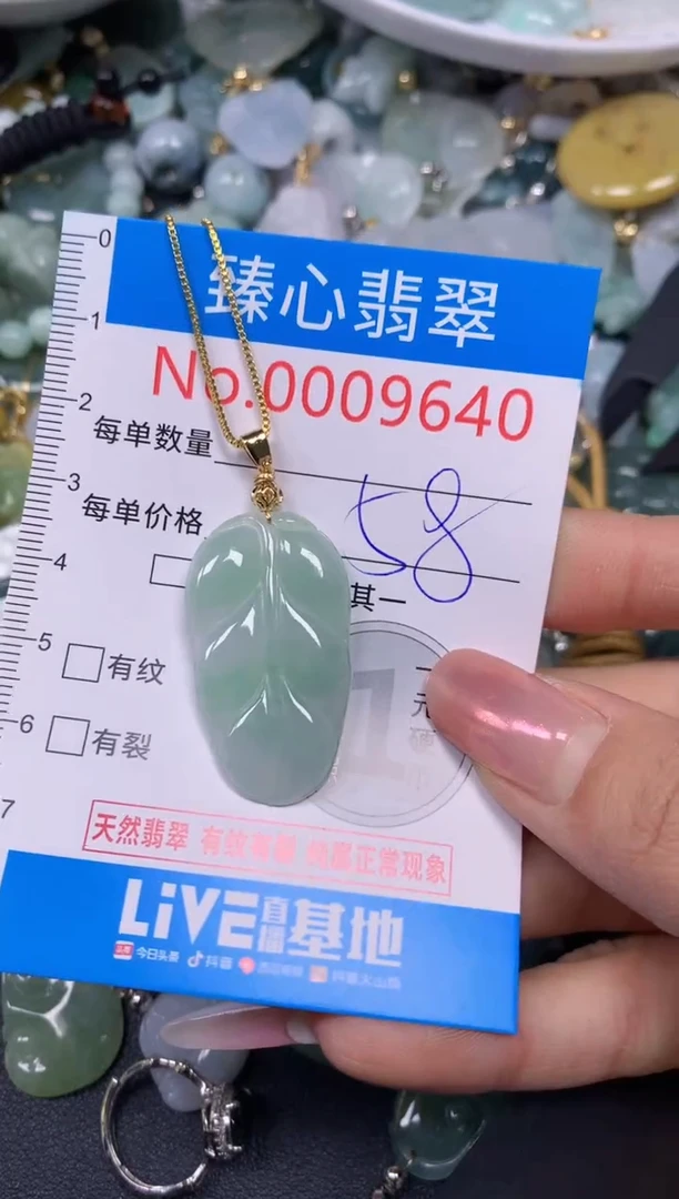 【闪购商品】翡翠颈饰未镶嵌含绳0009640