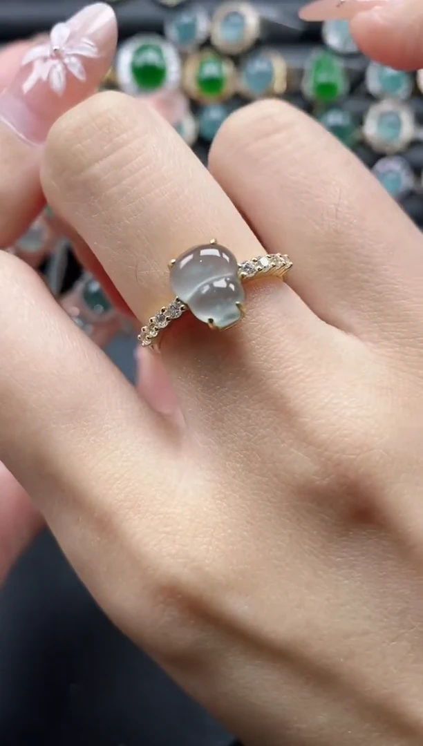 【闪购商品】翡翠戒指银S925镶嵌11111