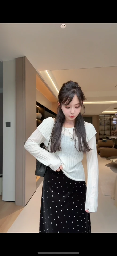 YX七MY202909150新款荷叶边领坑条套头针织上衣气质百搭时尚