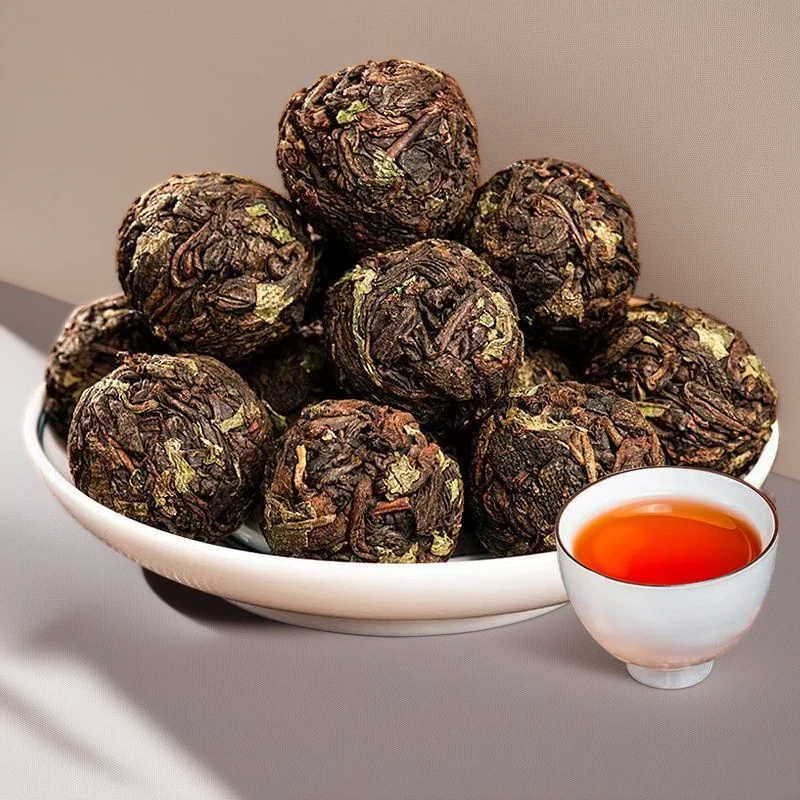 云南正宗醇香糯米香普洱茶熟茶龙珠茶叶适合送礼佳品熟普口粮茶