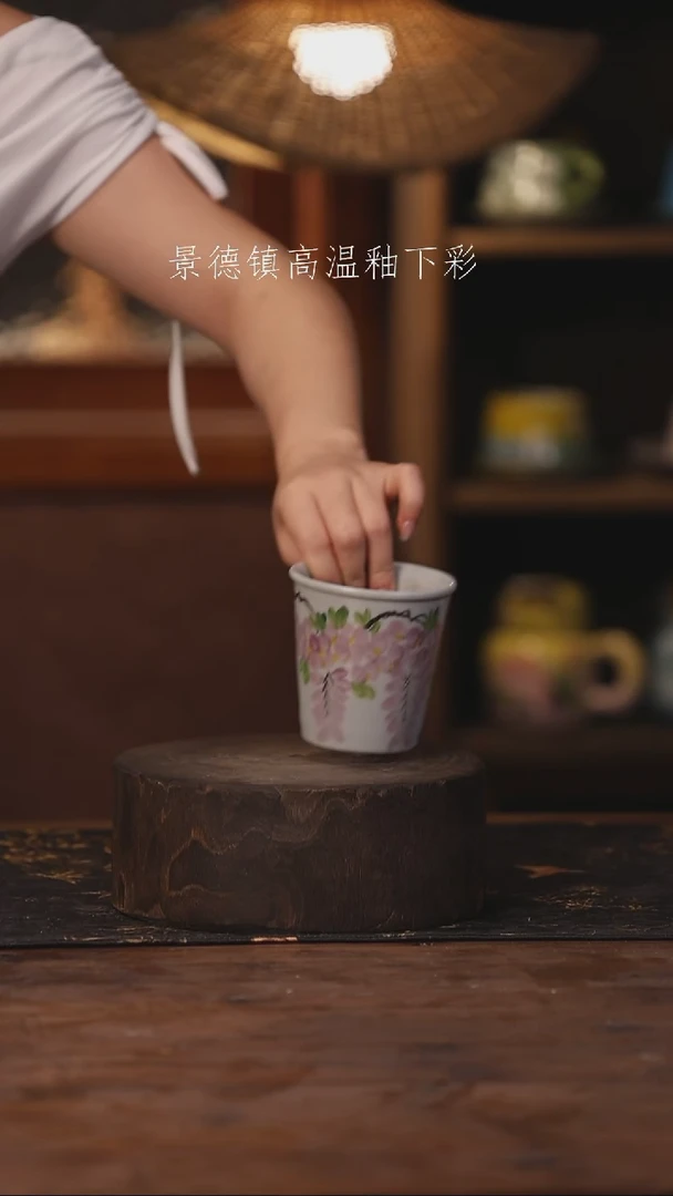 陶瓷景德镇高温釉下手绘陶瓷164