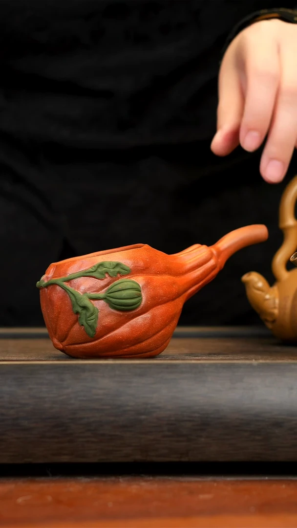 【闪购商品】紫砂茶壶念一紫砂  南瓜公道杯