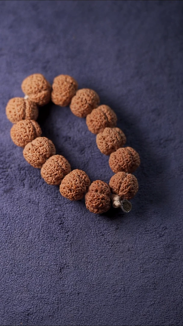 手串金刚菩提25mm深钩褐皮爆肉梅花梁产区大金刚菩提