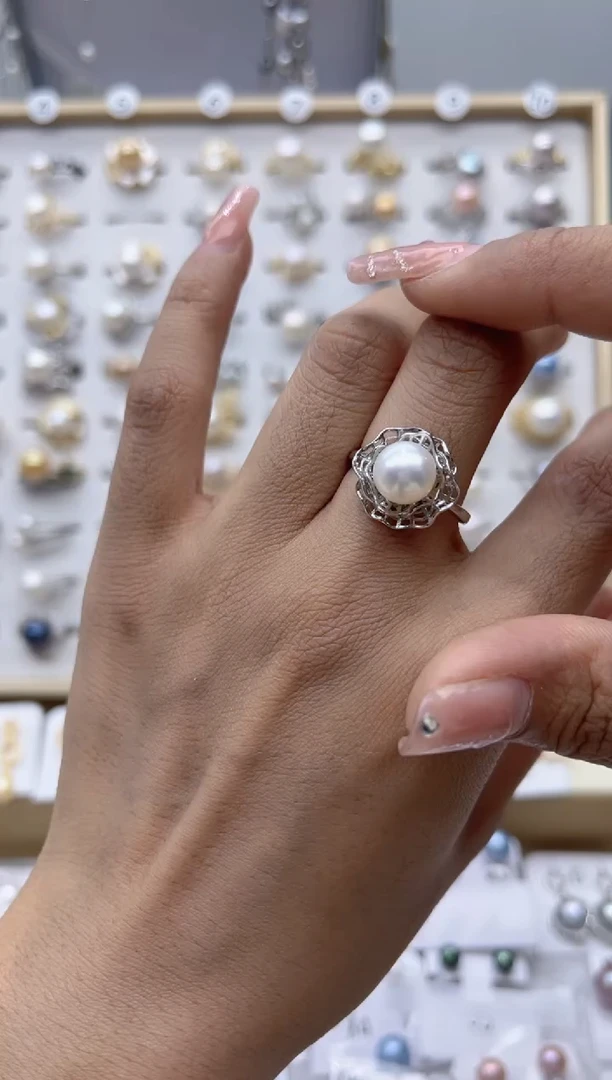 【闪购商品】淡水珍珠戒指合金68