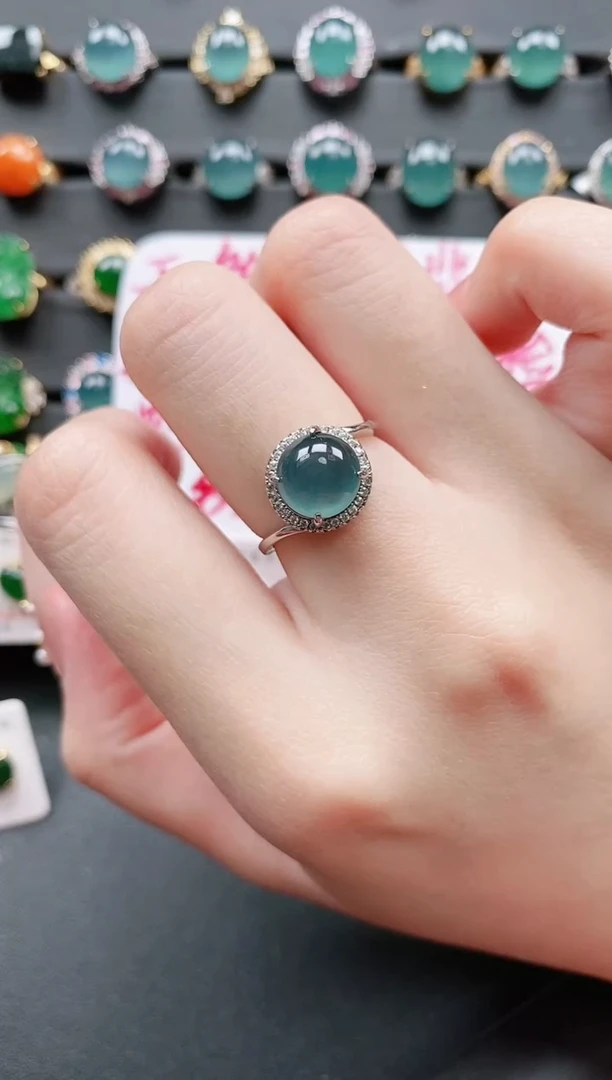 【闪购商品】翡翠戒指银S925镶嵌11111111