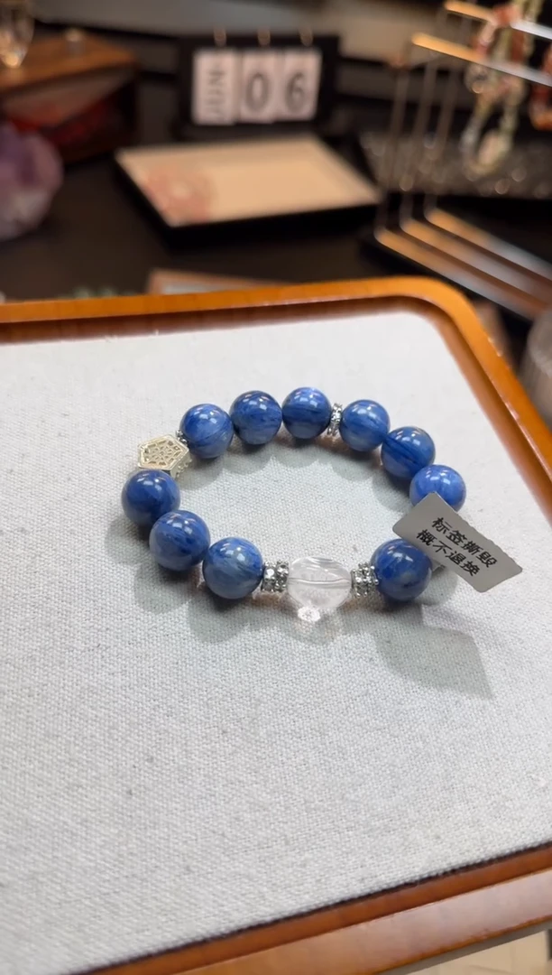 烟晶手链银S925镶嵌美*天然水晶 多样性发货其一